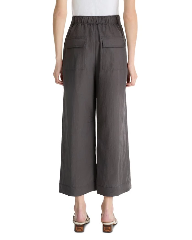 Low Rise Mixed Media Pants