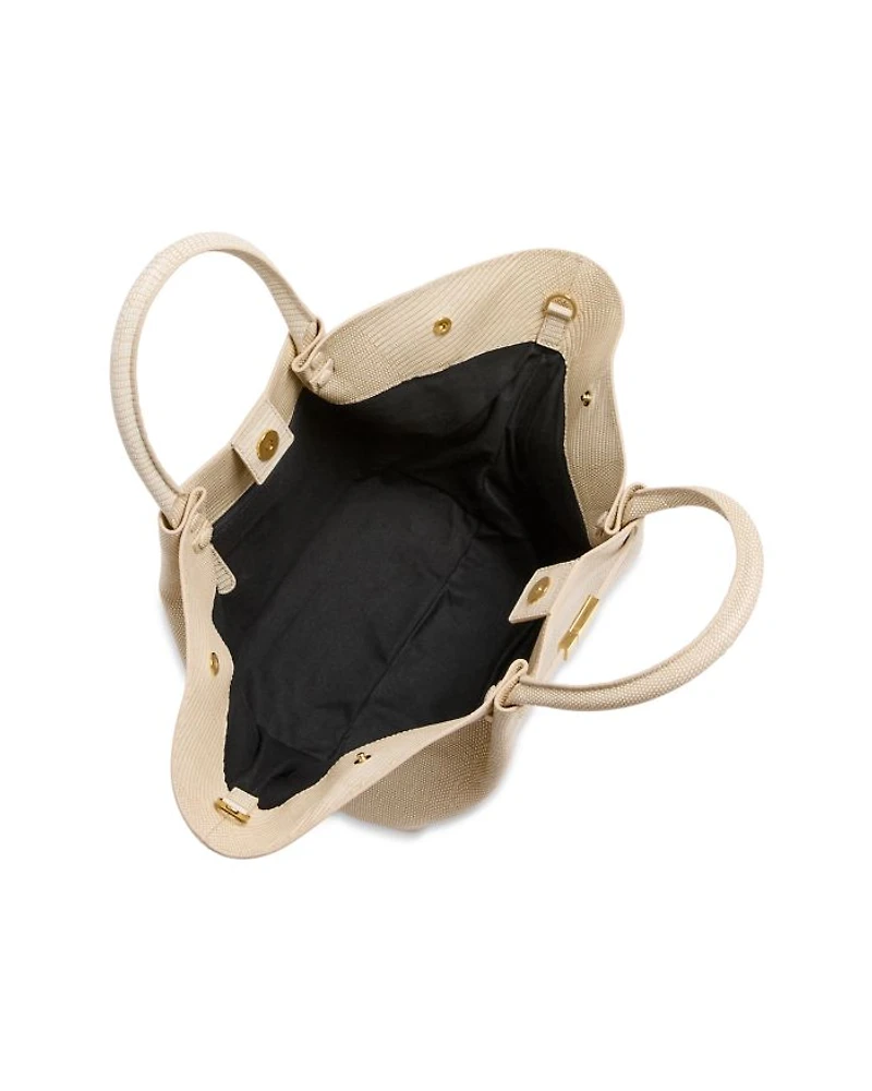 The Mini New York Embossed Leather Tote