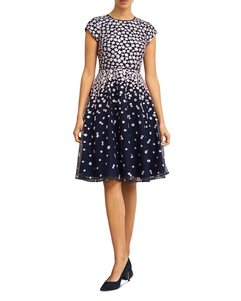 Betty Cascading Flower Dress