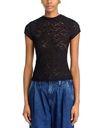 Puckered Lace Top - Exclusive