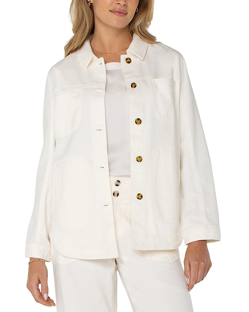 Liverpool Los Angeles Button Front Shirt Jacket