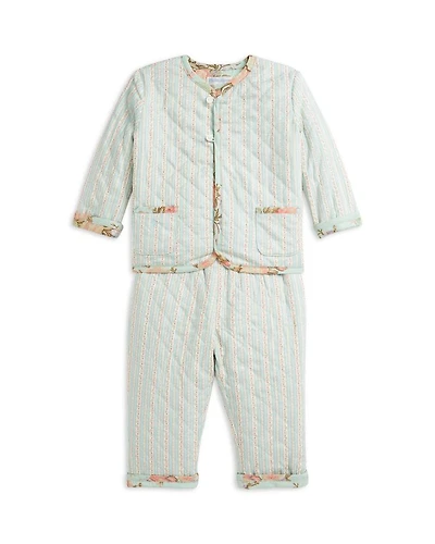Girls' Floral Reversible Jacket & Pant Set - Baby