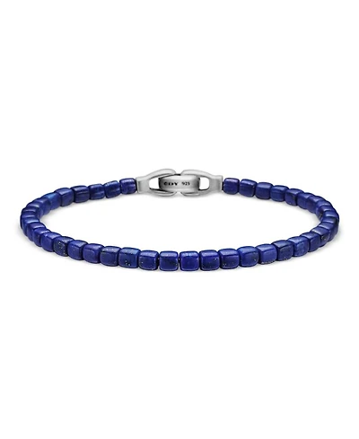 Men's Spiritual Beads Cushion Bracelet with Lapis Lazuli