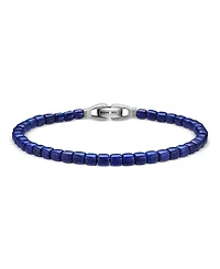 Men's Spiritual Beads Cushion Bracelet with Lapis Lazuli