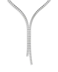 Matrix Crystal Y Necklace, 14-17"