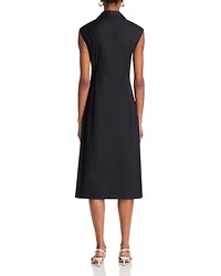 Nera Ruched Button Down Dress