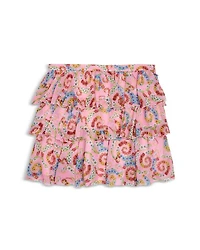Girls' Geo Barocco Ruffle Skirt - Little Kid, Big Kid