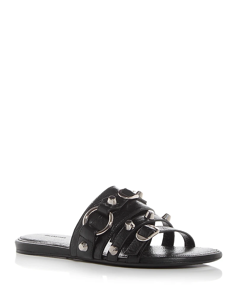 Balenciaga Women's City Embellished Slide Sandals