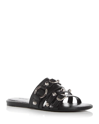 Balenciaga Women's City Embellished Slide Sandals