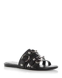 Balenciaga Women's City Embellished Slide Sandals