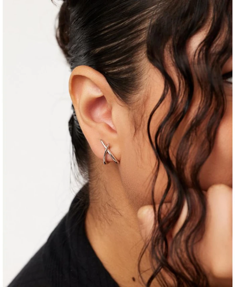 Sloane Silver Stud Earrings