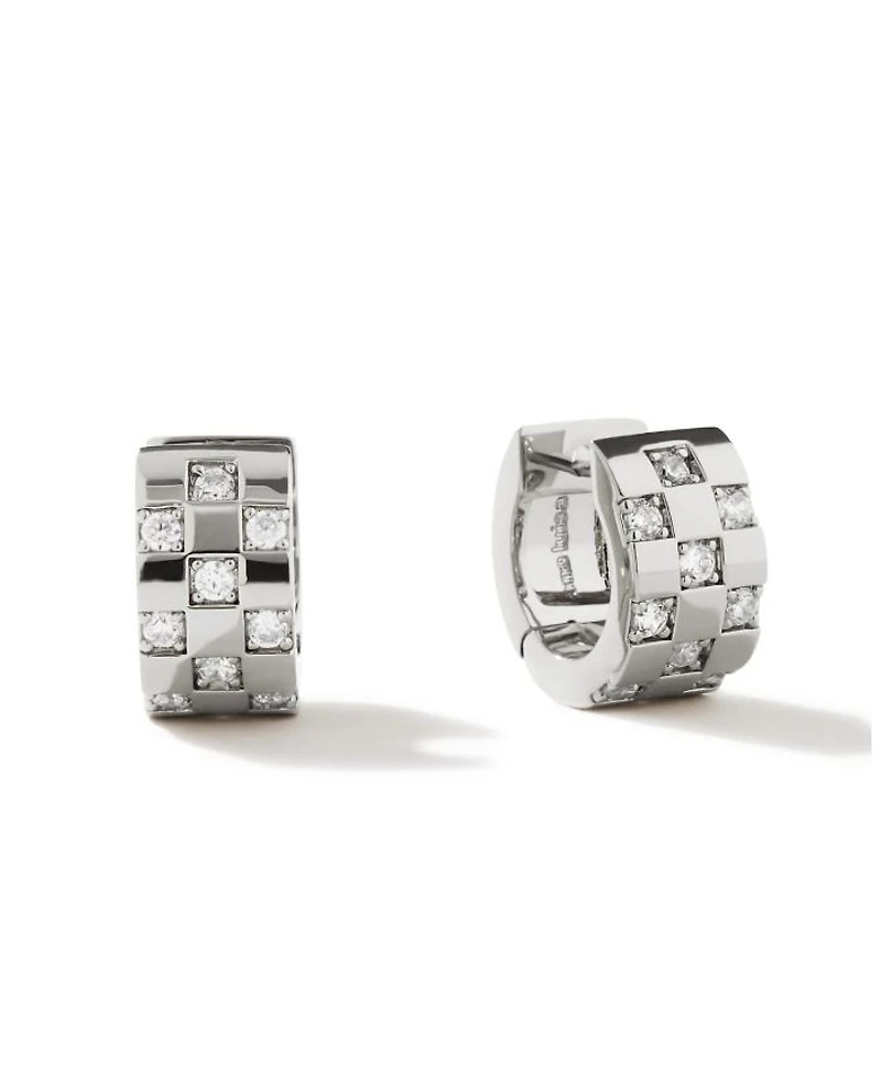 Eden Silver Hoop Earrings