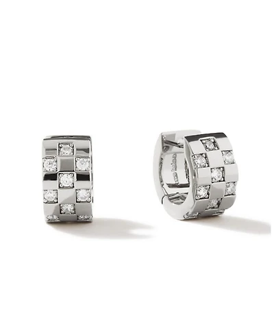 Eden Silver Hoop Earrings