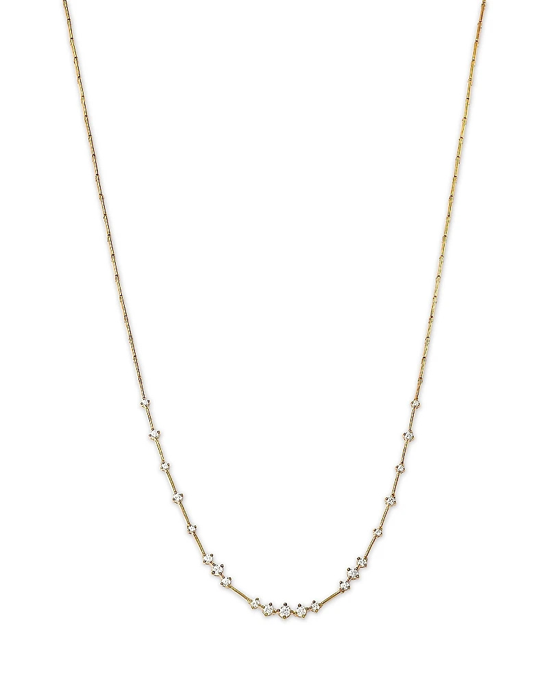 Bloomingdale's Fine Collection Scattered Diamond Station Necklace