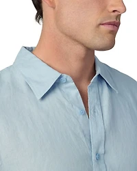 Jakob Oversized Button Front Linen Shirt
