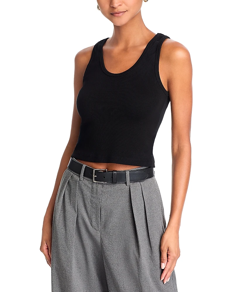 perfectwhitetee Blondie Rib Knit Tank Top