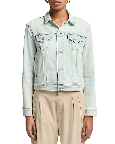 7 For All Mankind Classic Denim Trucker Jacket