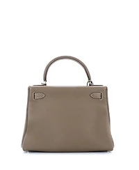 Kelly 28 Handbag Grey Togo with Palladium Hardware