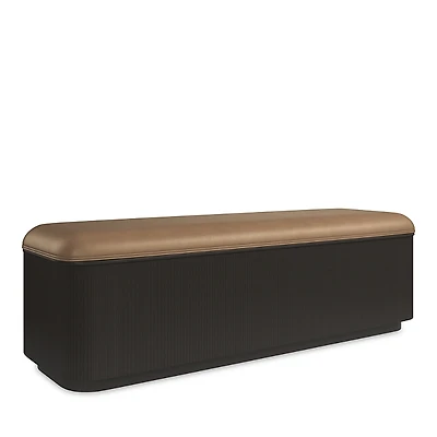 Caracole For The Love Of Bed Bench, Dark Chocolate