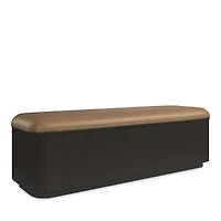 Caracole For The Love Of Bed Bench, Dark Chocolate