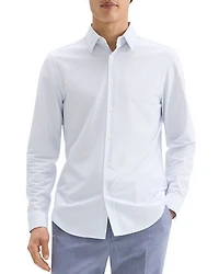 Sylvain Button Front Shirt Column Stripe