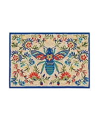 Liora Manne Frontporch Flora Bee Area Rug, 2'6 x 4'