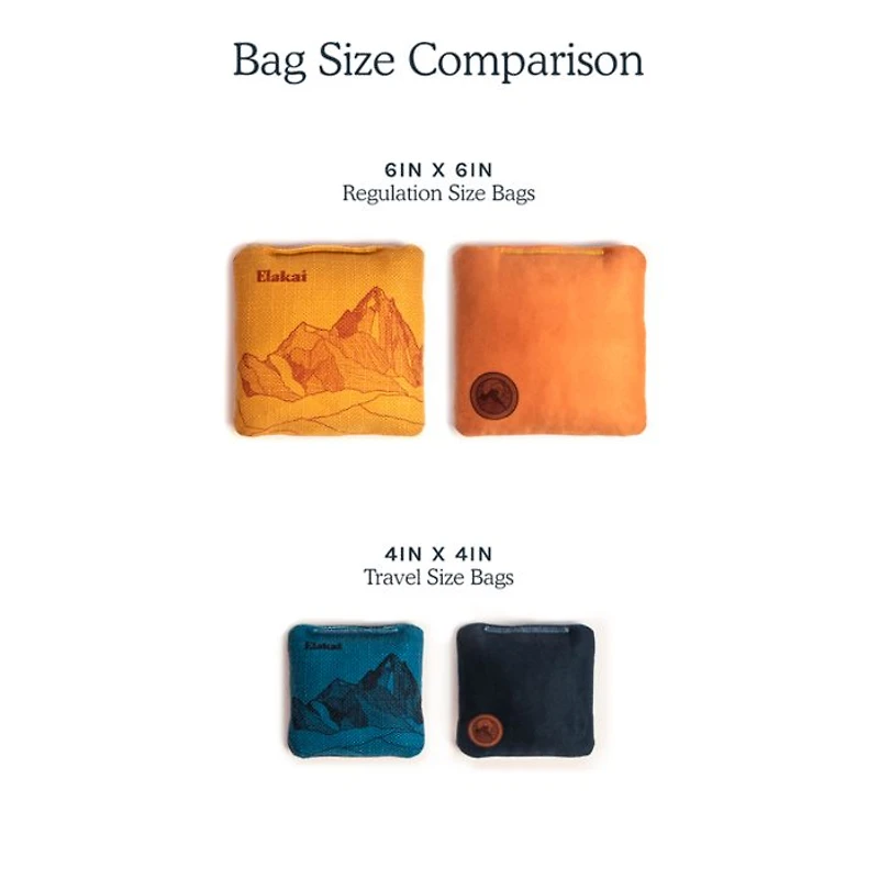 Herringbone Wool Aviator Cornhole Bags Above