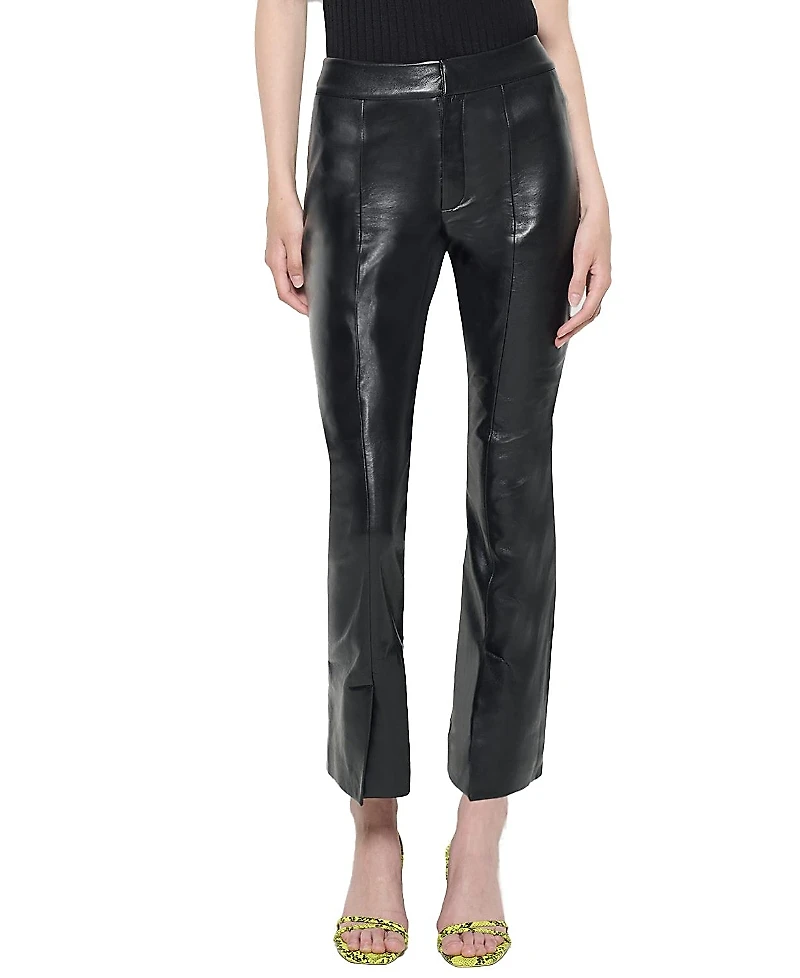 As by Df Rowan Recycled Leather Cropped Micro Flares