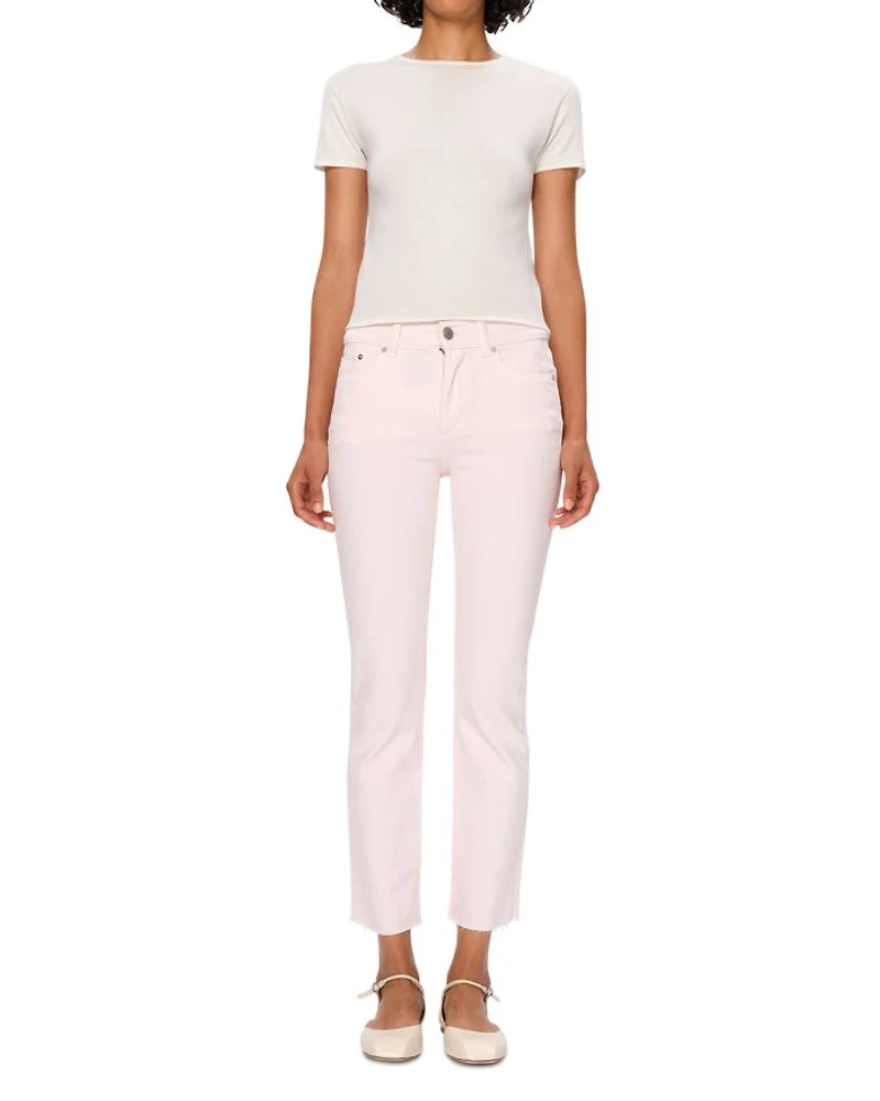 Mara Straight Mid Rise Instasculpt™ Ankle Jeans Primose Pink