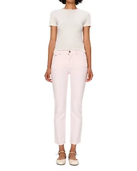 Mara Straight Mid Rise Instasculpt™ Ankle Jeans Primose Pink