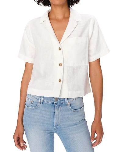 DL1961 Hampton Linen Cropped Shirt
