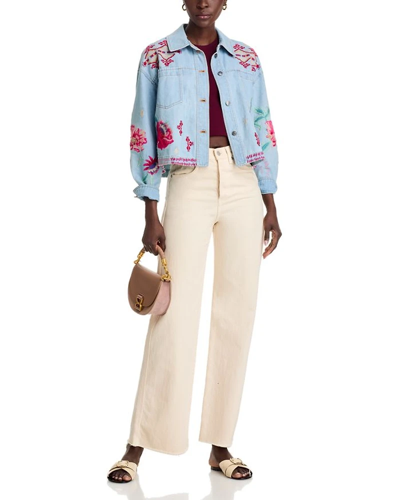 Talulla Cropped Denim Jacket