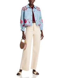 Talulla Cropped Denim Jacket