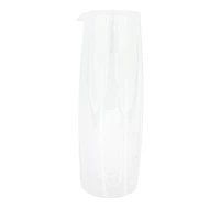 Vietri Nuovo Stripe White Pitcher