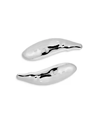 Liquid Lux Hair Barrettes in Silver Tone, Set of 2