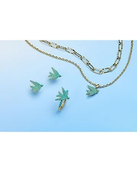 Melody Blue Cabochon Pavé Bird Cocktail Ring