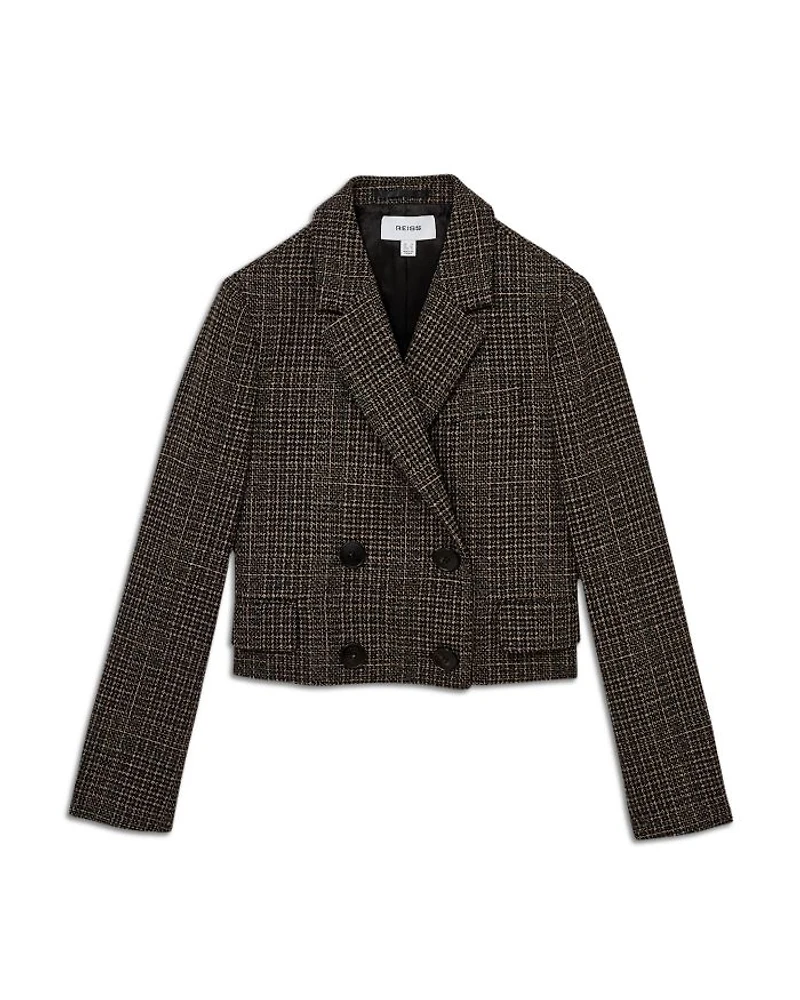 Vienna Cropped Textured Blazer