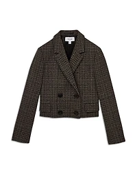 Vienna Cropped Textured Blazer