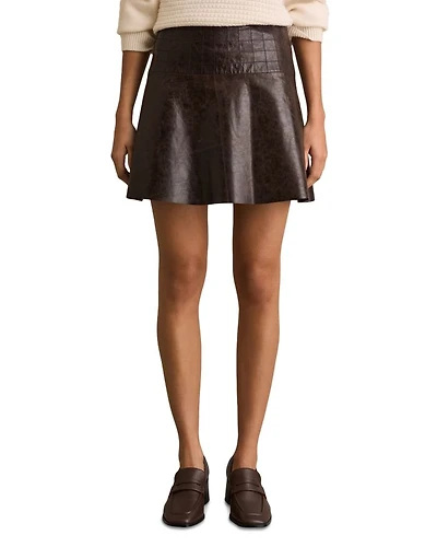 Charlie Leather Mini Skirt