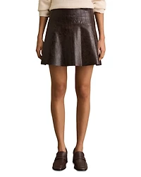 Charlie Leather Mini Skirt