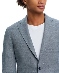 Cotton & Linen Jersey Knit Slim Fit Casual Sport Coat