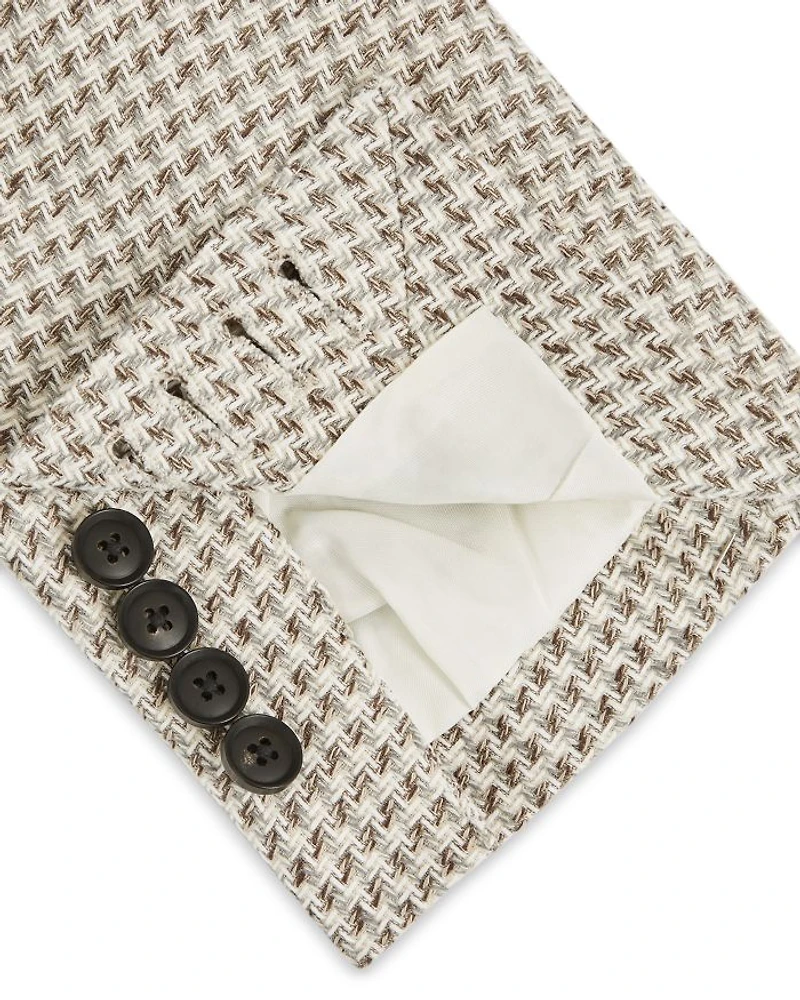 Slim Fit Dogtooth Check Blazer