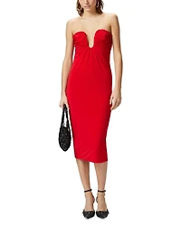 Jersey Pencil Midi Dress