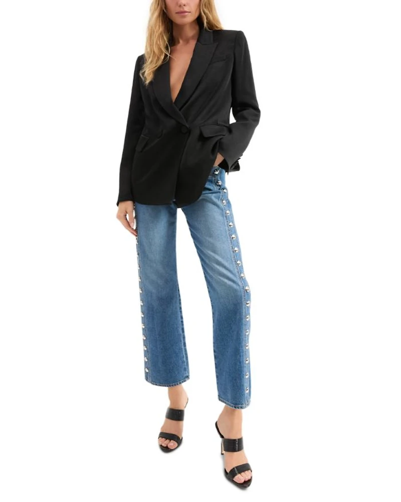 Dylan High Rise Ankle Straight Leg Jeans Stoned Serendipity