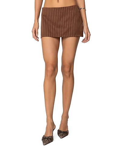 Edikted Jennifer Pinstripe Mini Skort