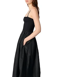 Strapless Mesh and Taffeta Dress