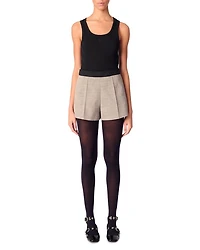 Suit Shorts With Darts