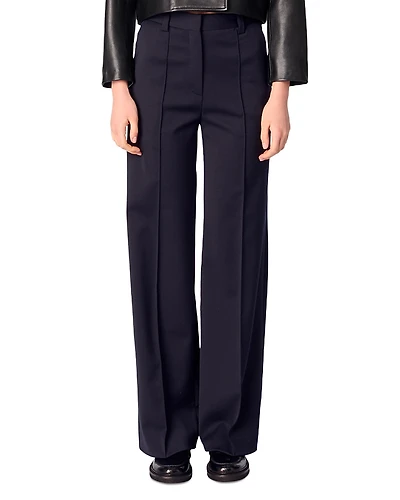 Maje Pintucked Suit Trousers