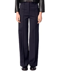 Maje Pintucked Suit Trousers