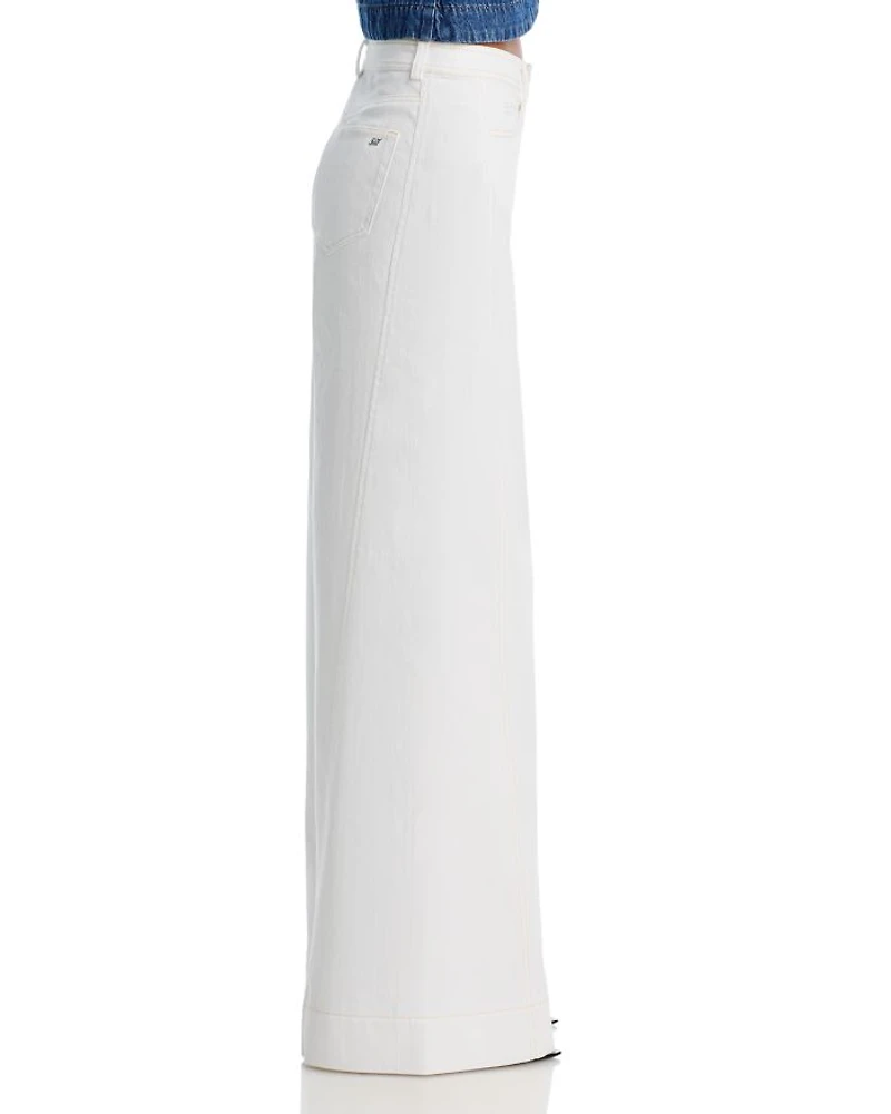 Carol Wide Leg Jeans White